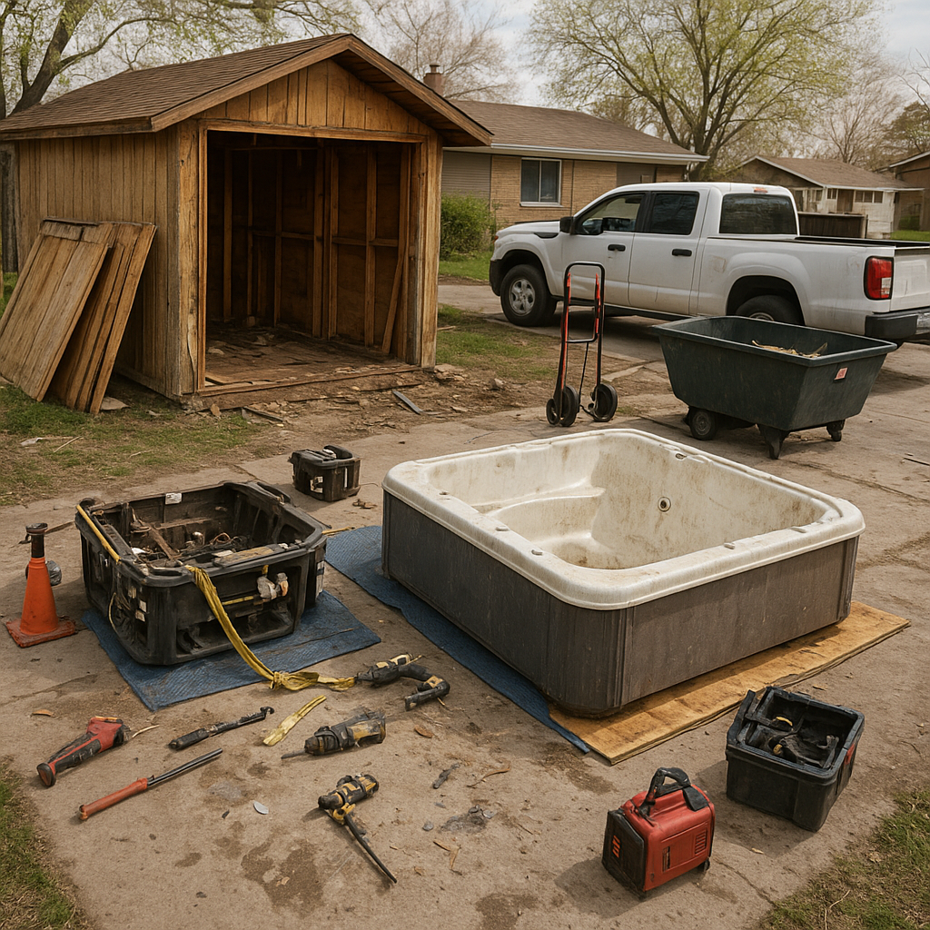 Hot Tub & Shed Removal